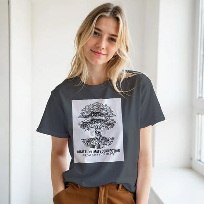 Digital Climate Connection Graphic T-Shirt - Premium Soft Cotton Tee - Kawaii Therapy Shop