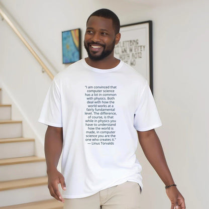 Linus Torvalds Computer Science Quote Premium Cotton T-Shirt - Kawaii Therapy Shop