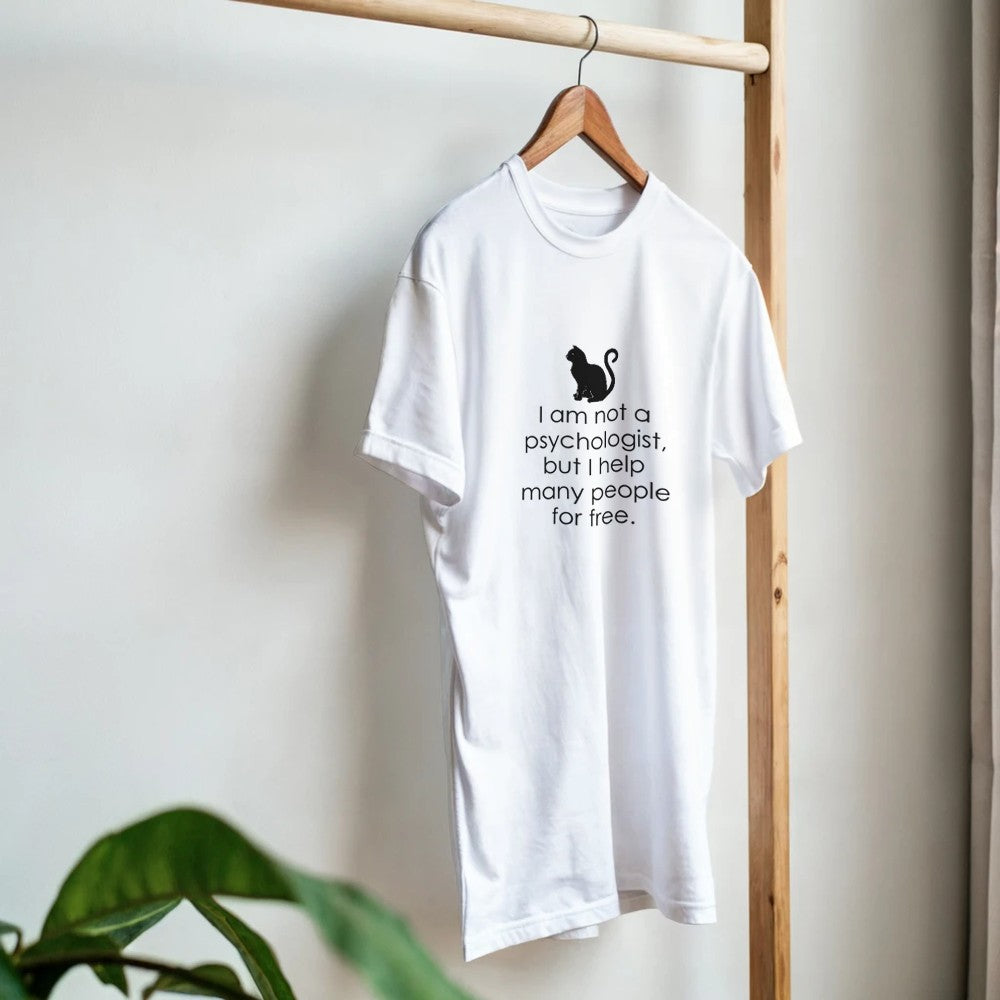 I Am Not A Psychologist But I Help Many People For Free T-Shirt - Premium Quality Graphic Tee - Kawaii Therapy Shop