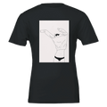 Canotta Donna Stile Minimal Cat - Cotone Morbido e Design Moderno - Premium Unisex Crewneck T-shirt | Bella + Canvas 3001 - Kawaii Therapy Shop
