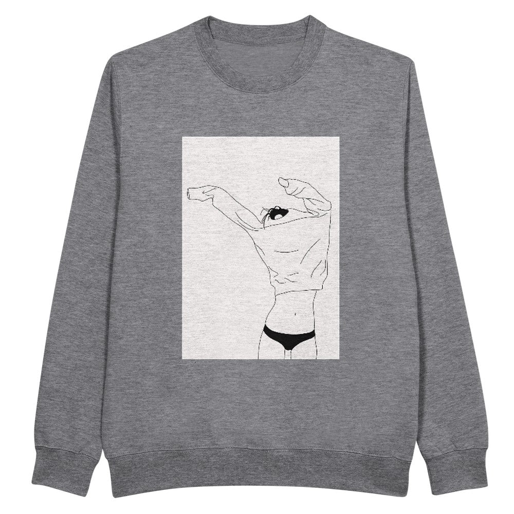 Felpa Girocollo Minimal Style Donna - Premium Unisex - Kawaii Therapy Shop