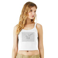 Canotta Donna Stile Minimal Cat - Cotone Morbido e Design Moderno - Kawaii Therapy Shop