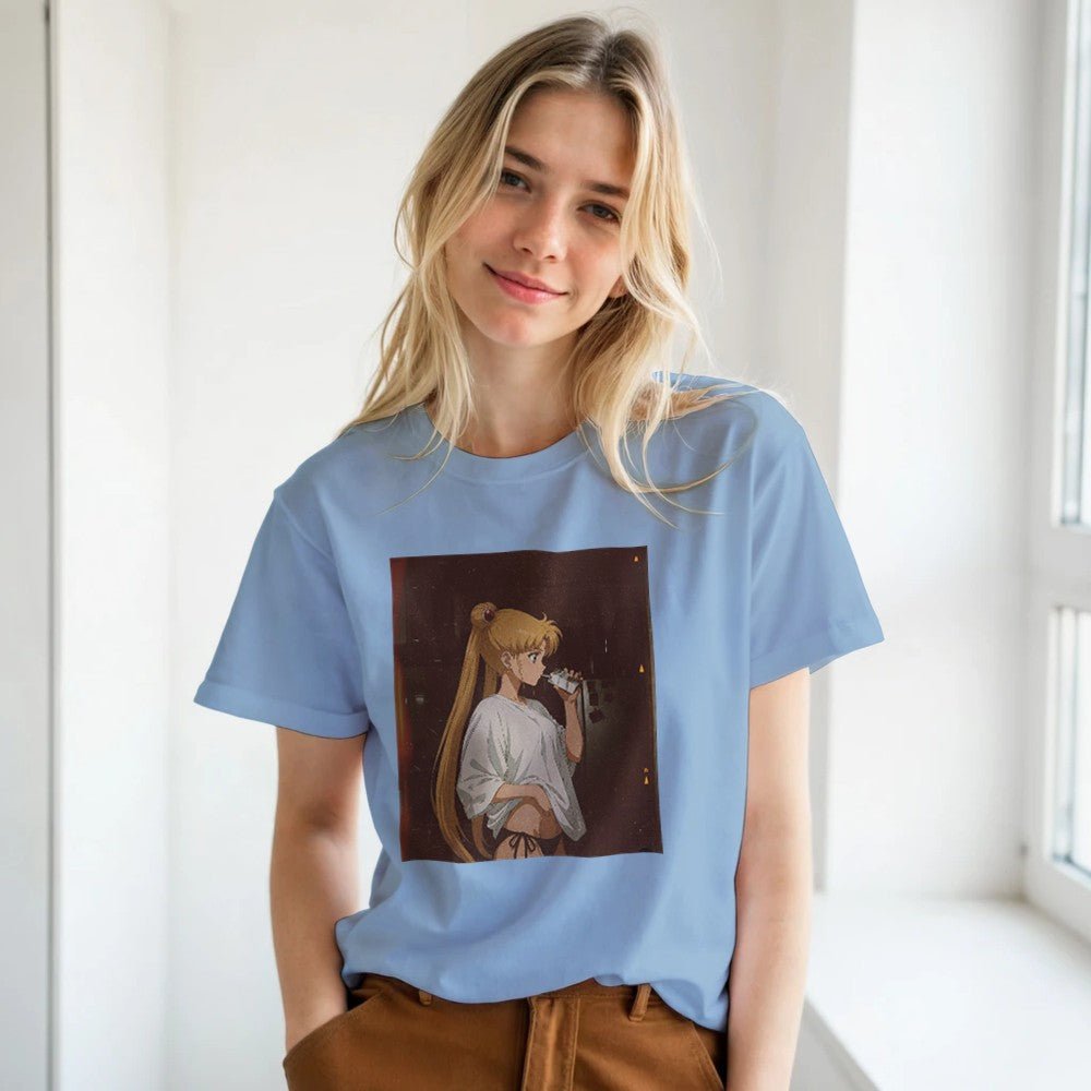 Sailor Moon Graphic T-Shirt - Premium Soft Cotton Tee - Kawaii Therapy Shop