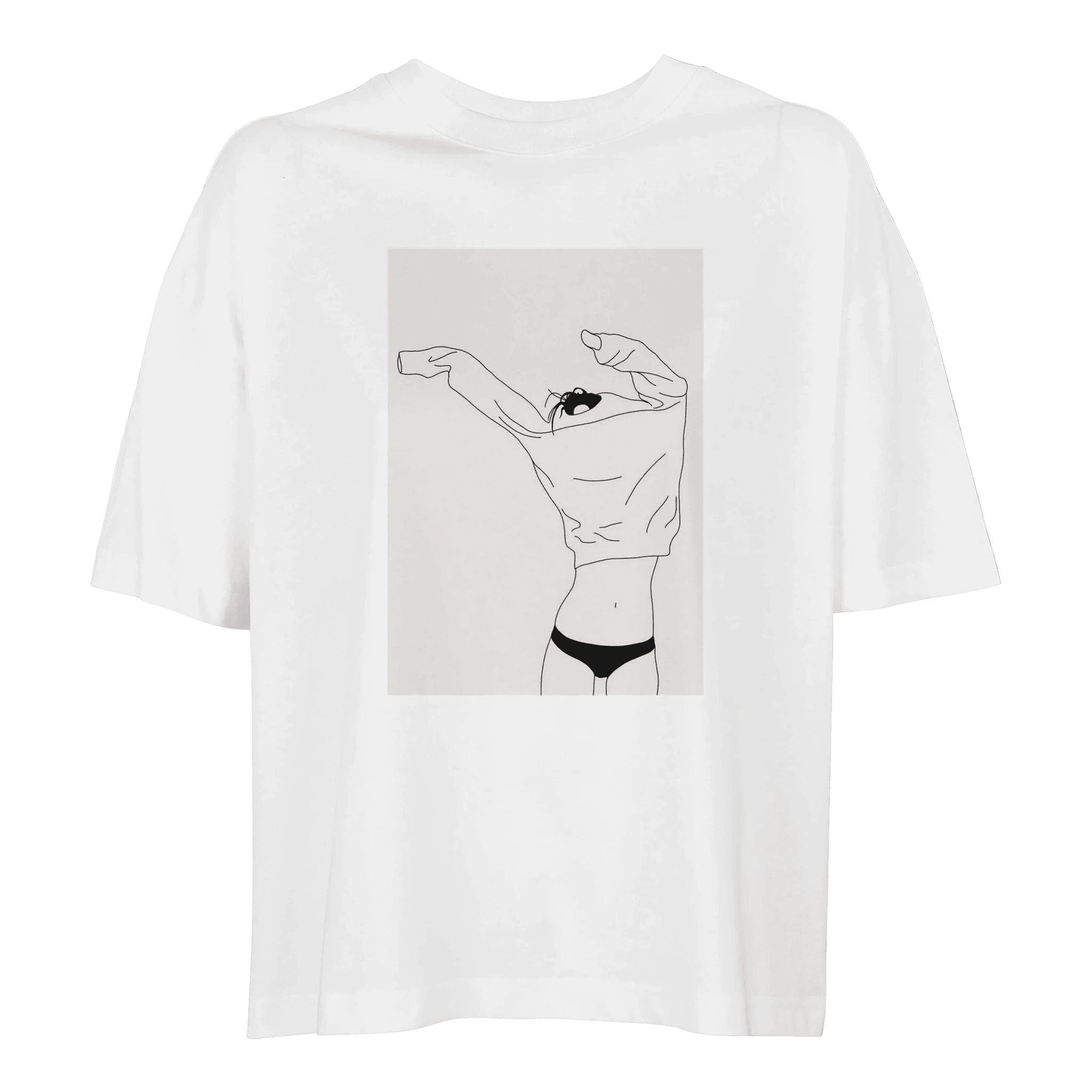 Canotta Donna Stile Minimal Cat - Cotone Morbido e Design Moderno - Organic In Conversion Women's Oversized T-shirt | SOL'S Boxy Women 03807 - Kawaii Therapy Shop