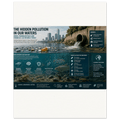 The Hidden Pollution in Our Water Poster with Wooden Magnetic Hanger - Museum-Quality Matte Paper Poster - Kawaii Therapy Shop
