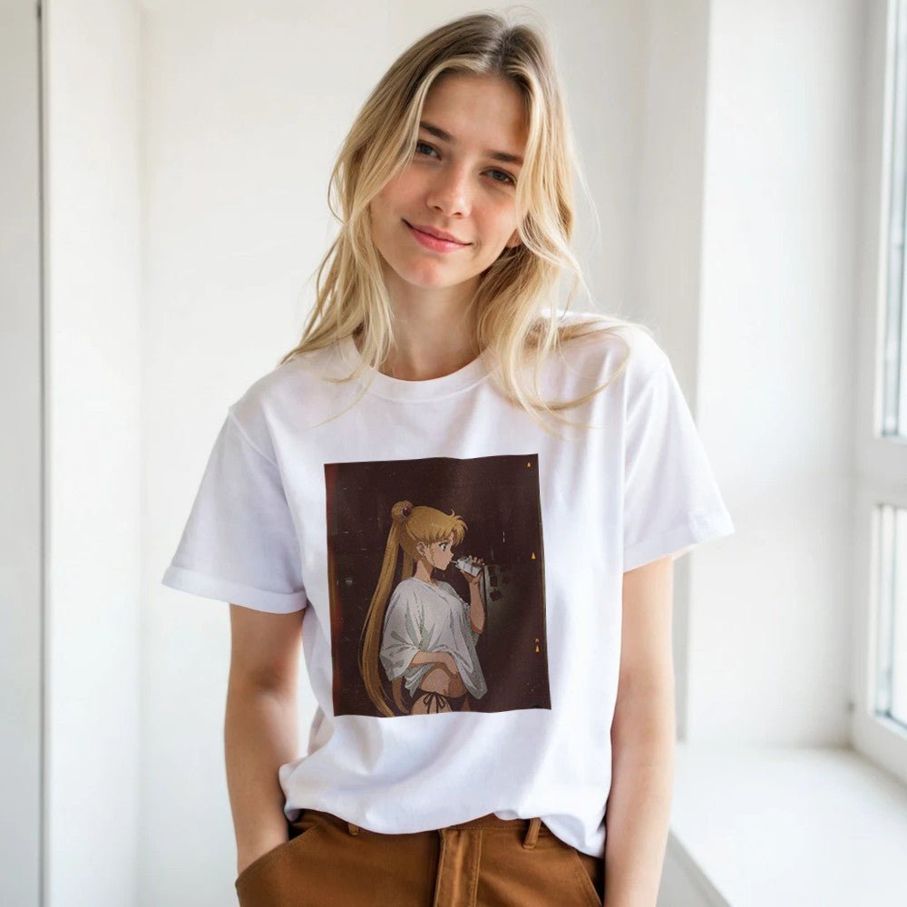 Sailor Moon Graphic T-Shirt - Premium Soft Cotton Tee - Kawaii Therapy Shop
