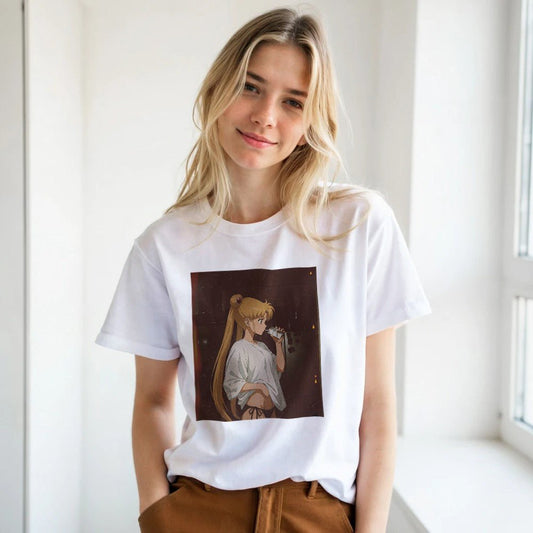 Sailor Moon Graphic T-Shirt - Premium Soft Cotton Tee - Kawaii Therapy Shop