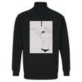 Canotta Donna Stile Minimal Cat - Cotone Morbido e Design Moderno - Recycled Blend Unisex 1/4 Zip Sweatshirt | SOL'S Conrad 04234 - Kawaii Therapy Shop