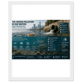 The Hidden Pollution in Our Water Poster with Wooden Magnetic Hanger - Premium Semi-Glossy Paper Wooden Framed Poster - Kawaii Therapy Shop
