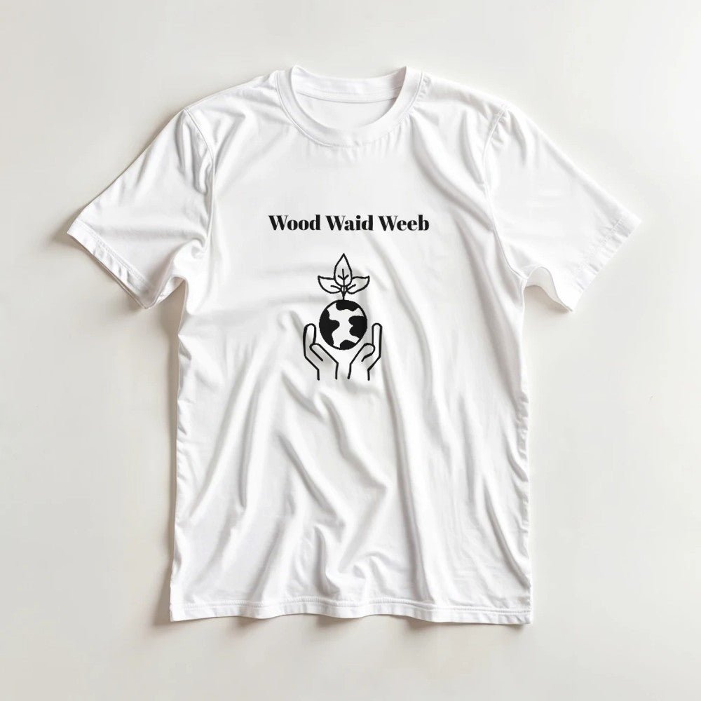 Wood Waid Weeb Minimal T-Shirt – Premium Heavyweight Cotton Tee - Kawaii Therapy Shop