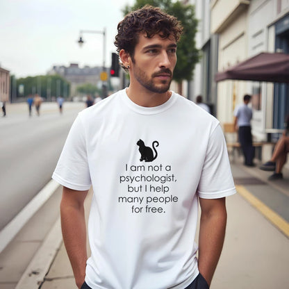 I Am Not A Psychologist But I Help Many People For Free T-Shirt - Premium Quality Graphic Tee - Kawaii Therapy Shop