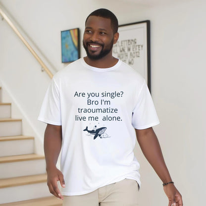 Traumatized & Single Graphic T-Shirt - Unisex Heavy Cotton Tee - Kawaii Therapy Shop
