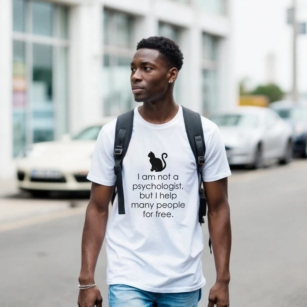 I Am Not A Psychologist But I Help Many People For Free T-Shirt - Premium Quality Graphic Tee - Kawaii Therapy Shop